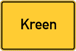 Place name sign Kreen