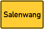 Place name sign Salenwang