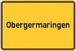 Place name sign Obergermaringen