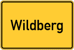 Place name sign Wildberg