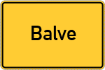 Place name sign Balve