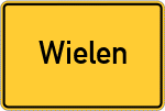 Place name sign Wielen