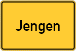 Place name sign Jengen