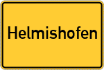 Place name sign Helmishofen