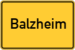 Place name sign Balzheim