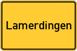 Place name sign Lamerdingen
