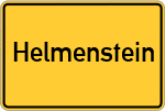 Place name sign Helmenstein