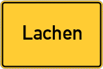 Place name sign Lachen