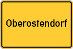 Place name sign Oberostendorf