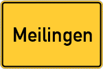 Place name sign Meilingen