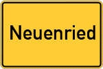 Place name sign Neuenried