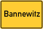Place name sign Bannewitz
