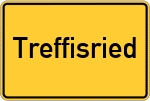 Place name sign Treffisried
