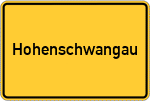 Place name sign Hohenschwangau
