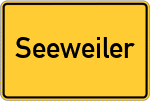 Place name sign Seeweiler