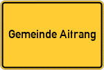 Place name sign Gemeinde Aitrang