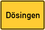 Place name sign Dösingen