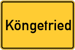 Place name sign Köngetried