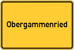 Place name sign Obergammenried
