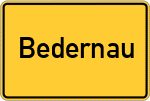 Place name sign Bedernau