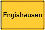 Place name sign Engishausen