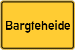 Place name sign Bargteheide