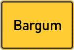 Place name sign Bargum