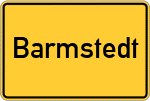 Place name sign Barmstedt