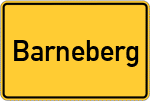 Place name sign Barneberg