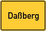 Place name sign Daßberg