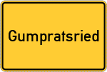 Place name sign Gumpratsried