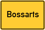 Place name sign Bossarts