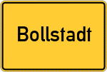 Place name sign Bollstadt
