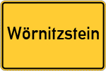 Place name sign Wörnitzstein