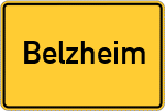 Place name sign Belzheim