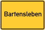 Place name sign Bartensleben