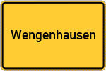 Place name sign Wengenhausen