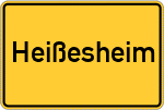 Place name sign Heißesheim