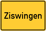 Place name sign Ziswingen
