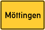 Place name sign Möttingen