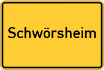 Place name sign Schwörsheim