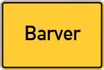 Place name sign Barver