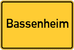 Place name sign Bassenheim