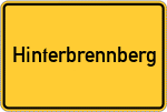 Place name sign Hinterbrennberg, Allgäu