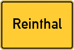 Place name sign Reinthal