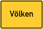 Place name sign Völken