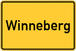 Place name sign Winneberg