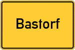 Place name sign Bastorf