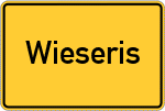 Place name sign Wieseris