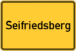 Place name sign Seifriedsberg, Kreis Sonthofen